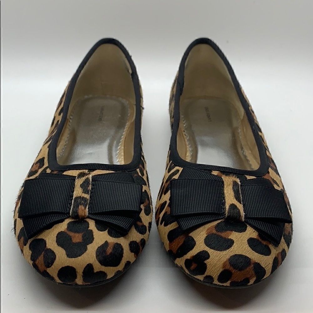 Lands’ End leopard Flats with bow - Picture 2 of 8